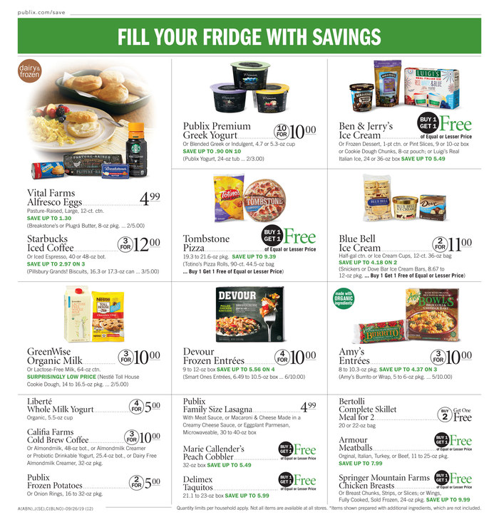 Publix Weekly Ad Sep 25 - Oct 1, 2019 page 12