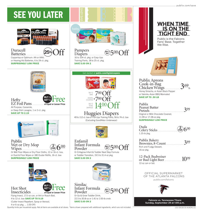 Publix Weekly Ad Sep 25 - Oct 1, 2019 page 15
