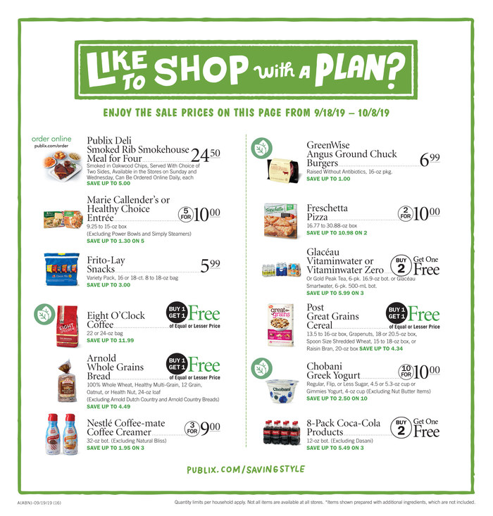 Publix Weekly Ad Sep 25 - Oct 1, 2019 page 17