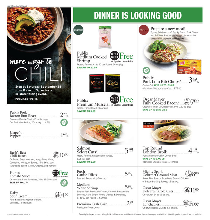 Publix Weekly Ad Sep 25 - Oct 1, 2019 page 4