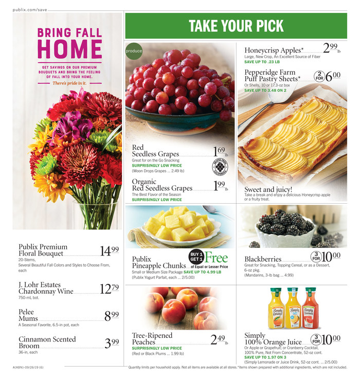 Publix Weekly Ad Sep 25 - Oct 1, 2019 page 6