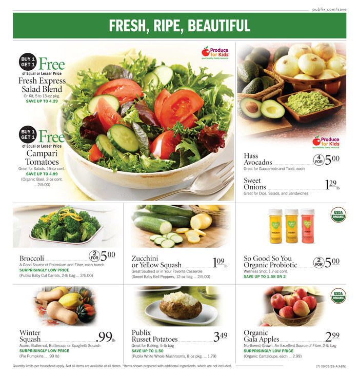 Publix Weekly Ad Sep 25 - Oct 1, 2019 page 7