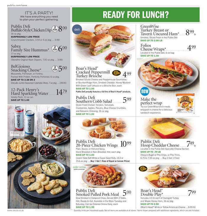 Publix Weekly Ad Sep 25 - Oct 1, 2019 page 8
