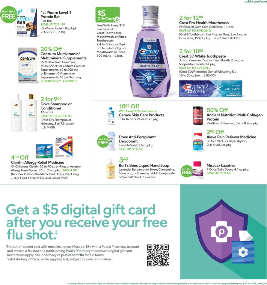 Publix Weekly Ad Sep 9 - 15, 2026 page 15