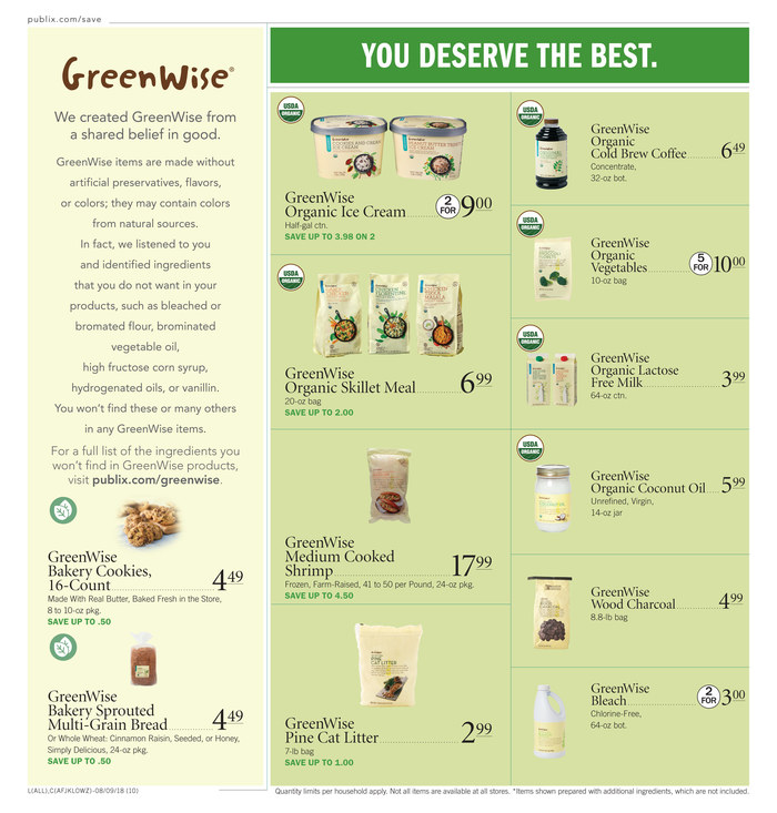 Publix Weekly Ad Aug 8 - 14, 2018 page 10