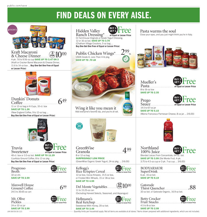 Publix Weekly Ad Aug 8 - 14, 2018 page 12