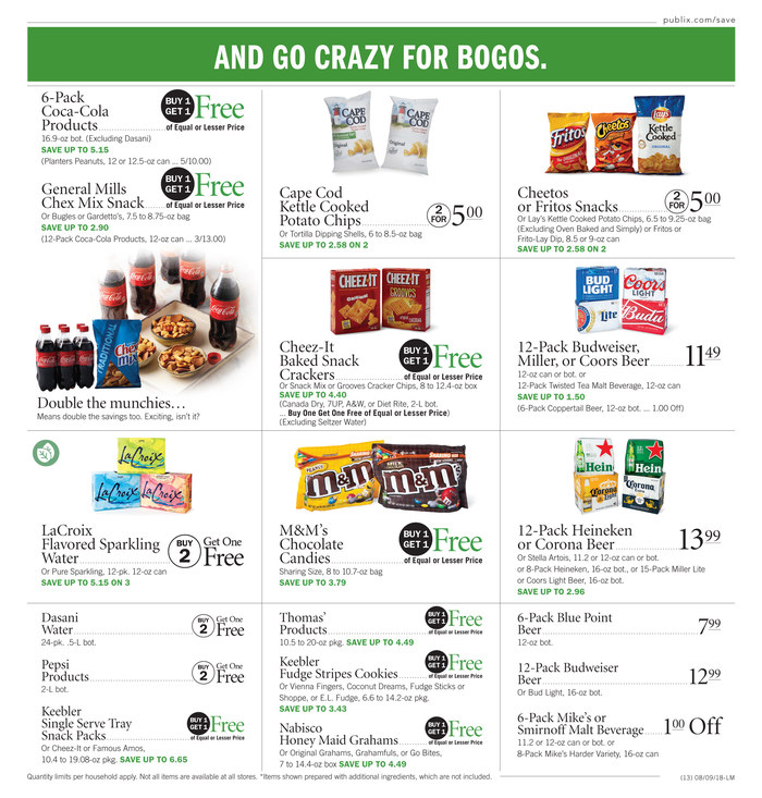 Publix Weekly Ad Aug 8 - 14, 2018 page 13