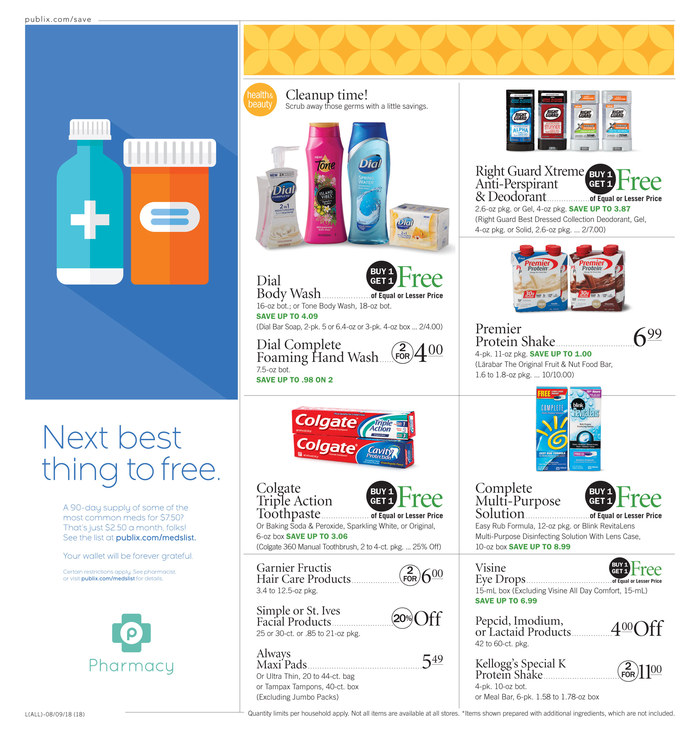 Publix Weekly Ad Aug 8 - 14, 2018 page 18