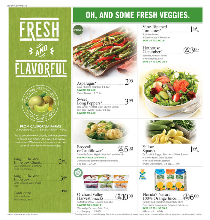 Publix Weekly Ad Aug 8 - 14, 2018 page 6
