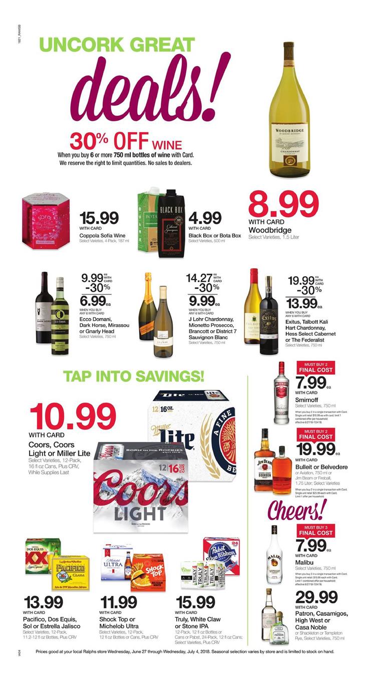 Ralphs Weekly Ad Jun 27 - Jul 4, 2018 page 9