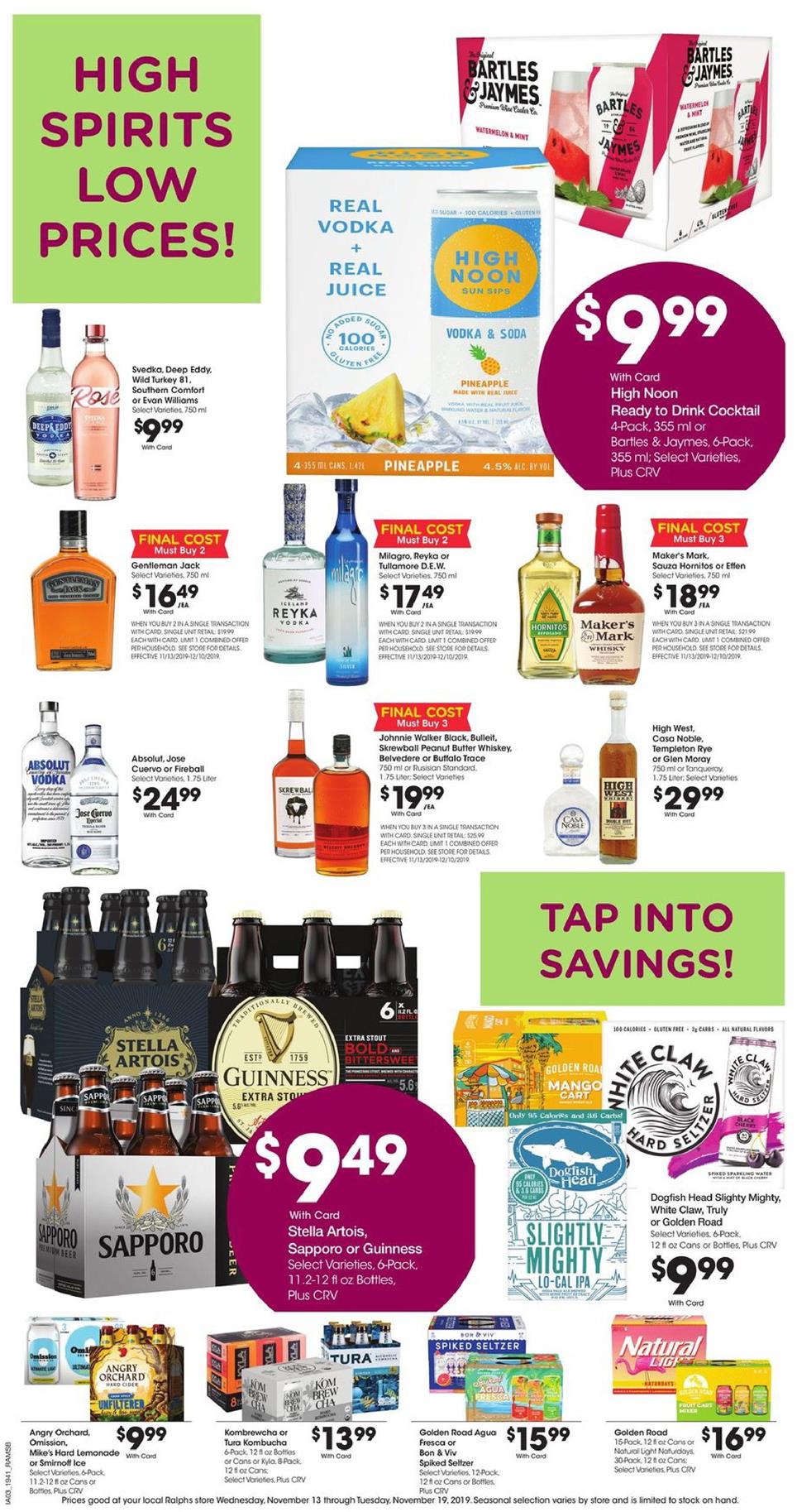 Ralphs Weekly Ad Nov 13 - 19, 2019 page 9