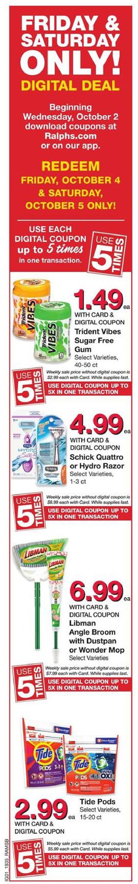 Ralphs Weekly Ad Oct 2 - 8, 2019 page 10