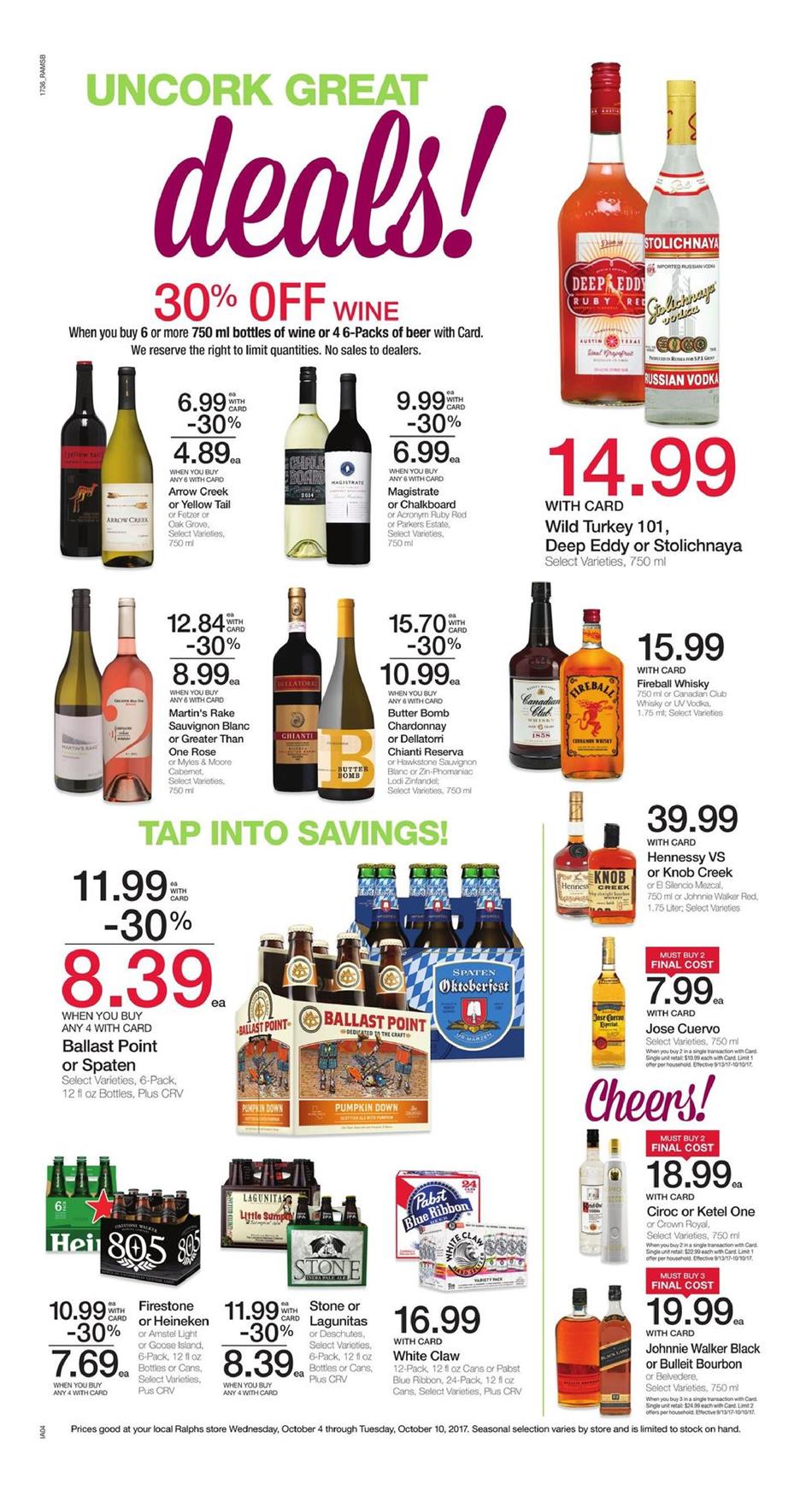 Ralphs Weekly Ad October 4 - 10 2017 page 8