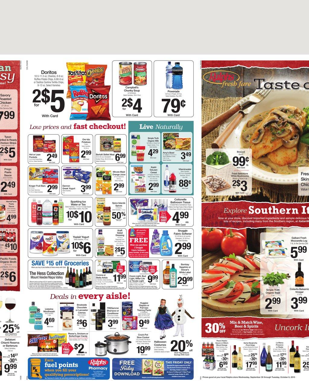 Ralphs Weekly Ad Sep 30 - Oct 6 2015 page 3