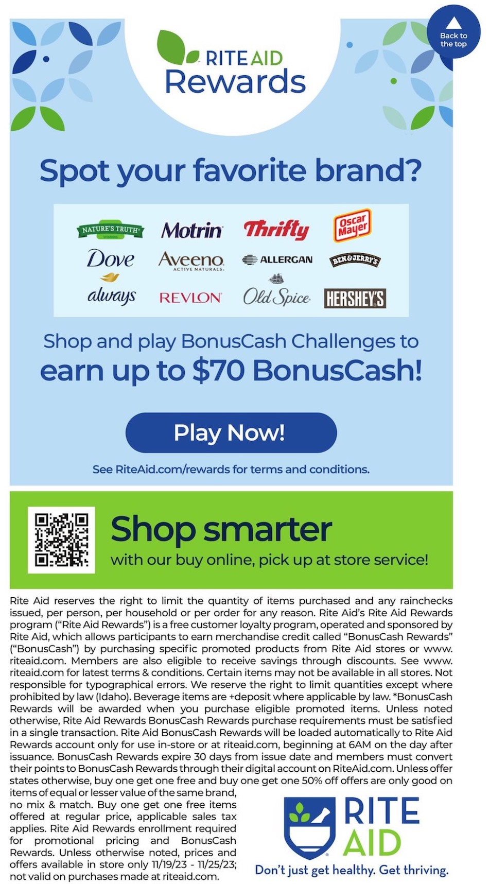 Rite Aid Ad page 29