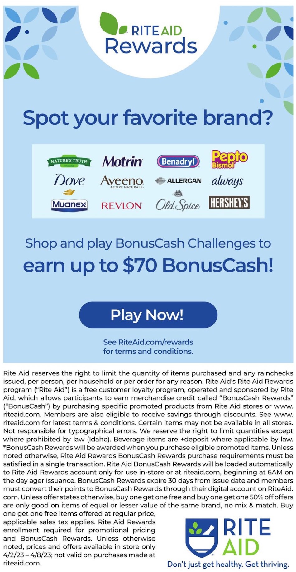 Rite Aid Ad page 33