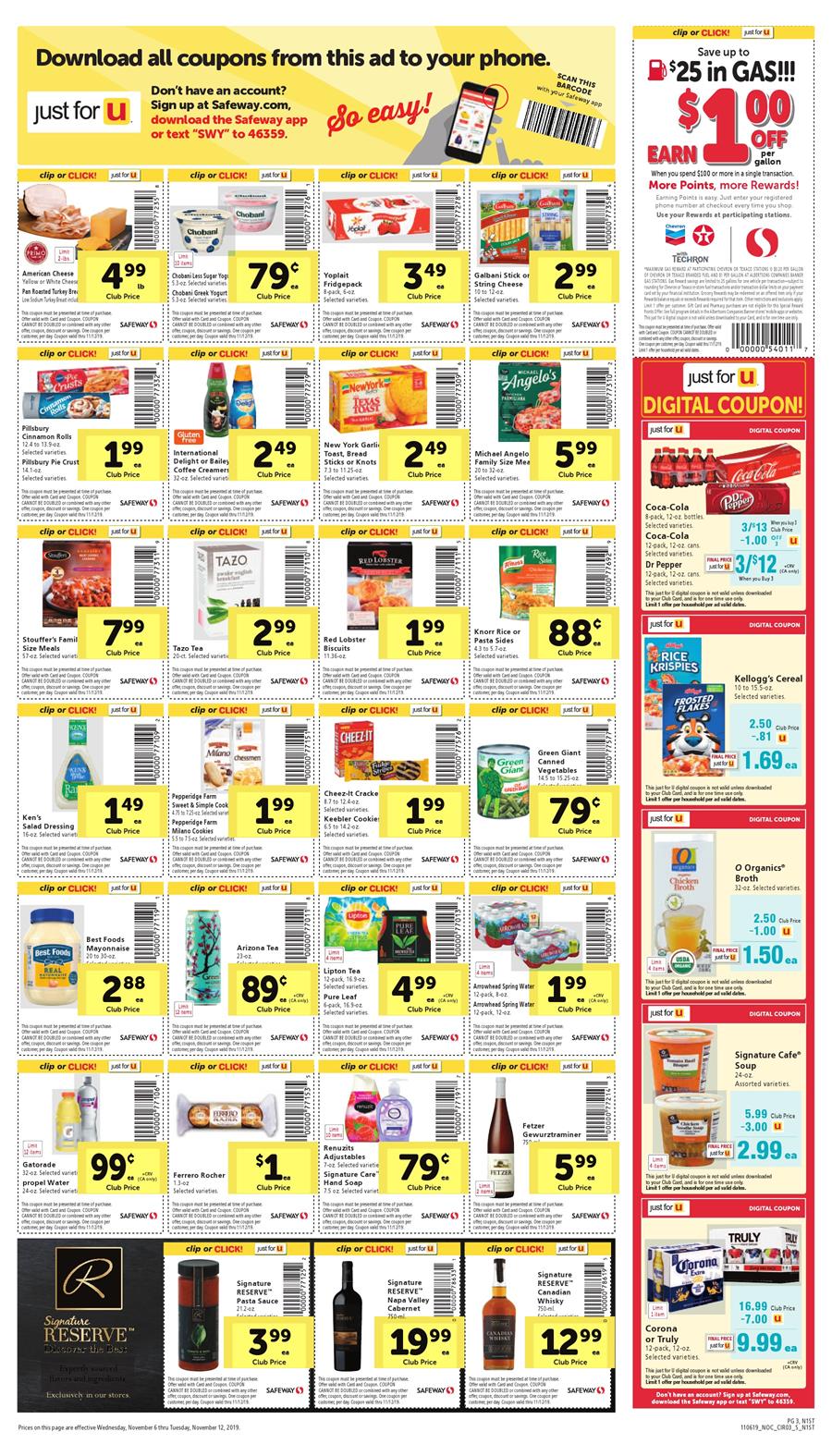 Safeway Weekly Ad Nov 6 - 12, 2019 page 3