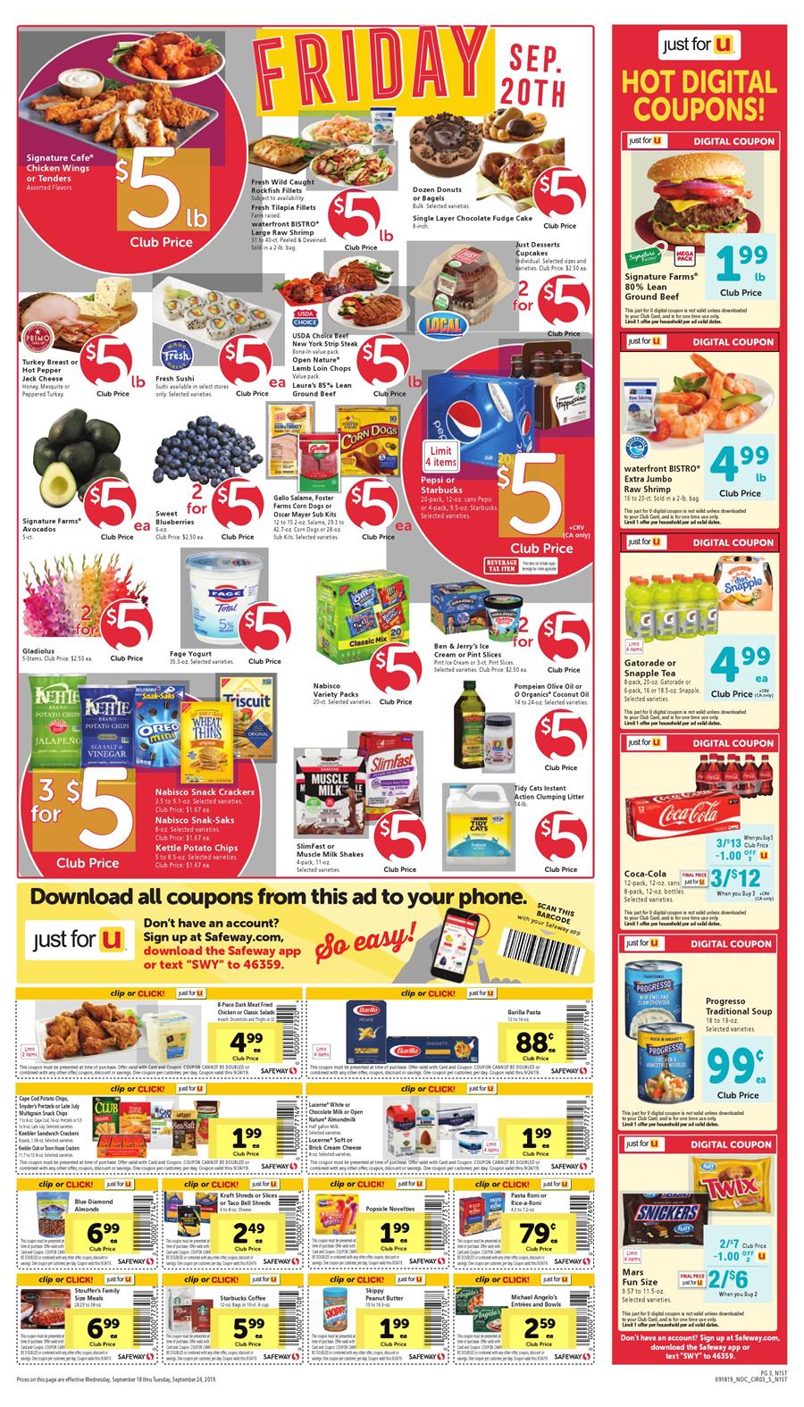 Safeway Weekly Ad Sep 18 - 24, 2019 page 3