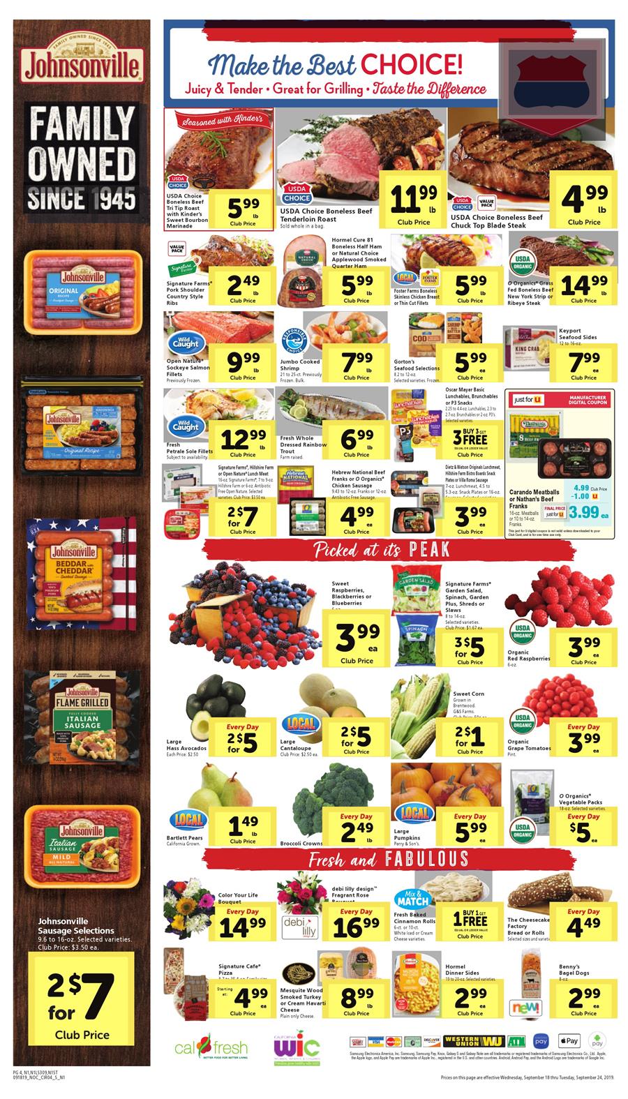 Safeway Weekly Ad Sep 18 - 24, 2019 page 4