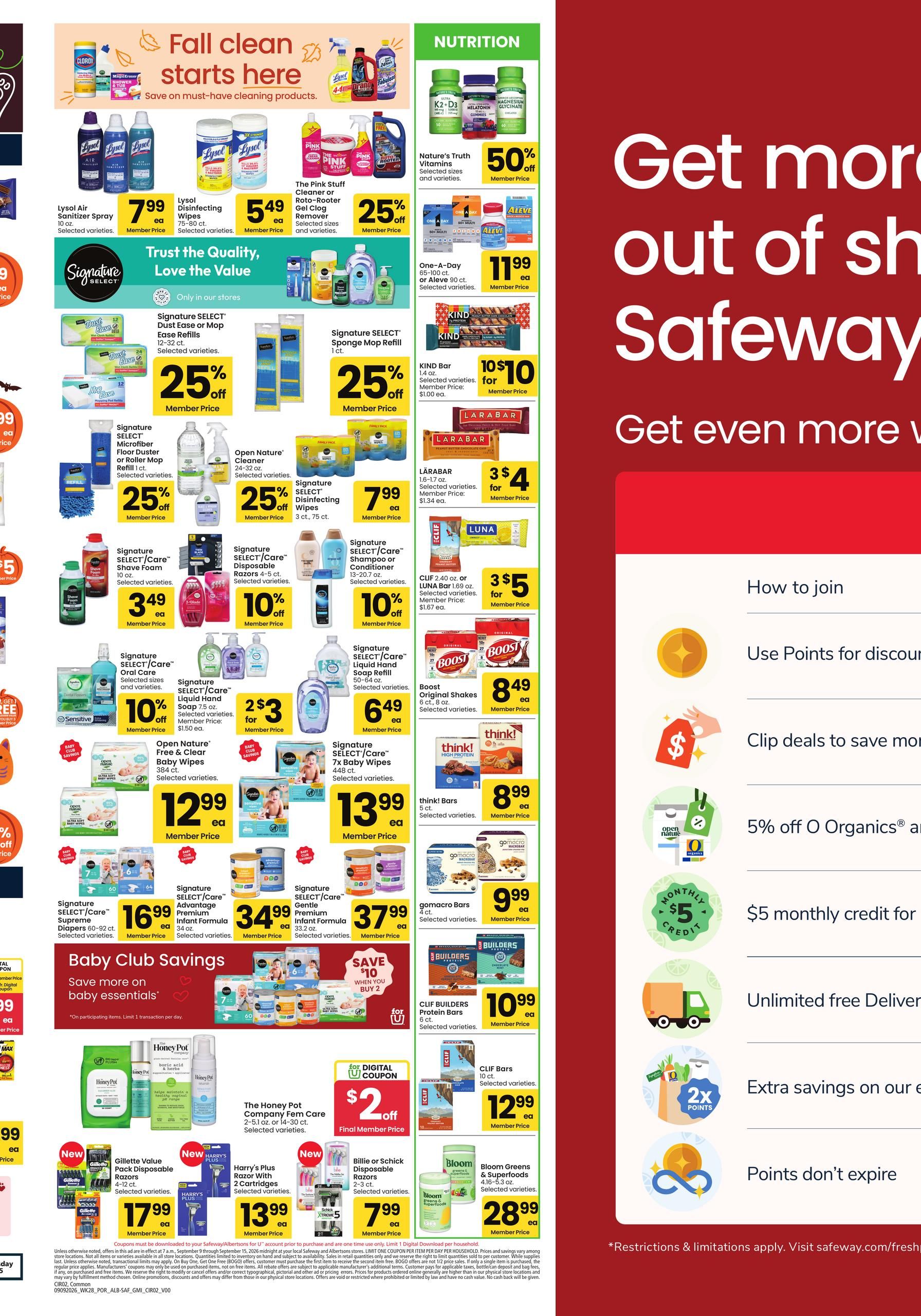 Safeway Weekly Ad September 9 - 15, 2026 page 6