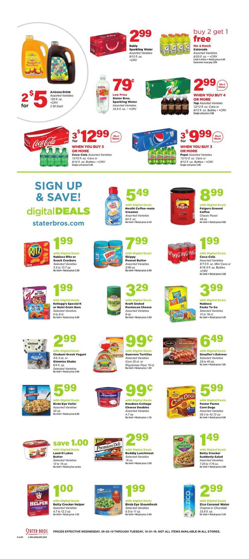 Stater Bros Ad