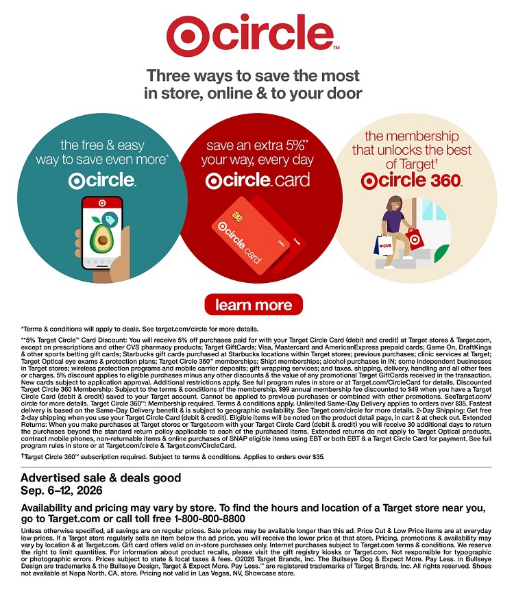 Target Weekly Ad September 6 - 12, 2026 page 30