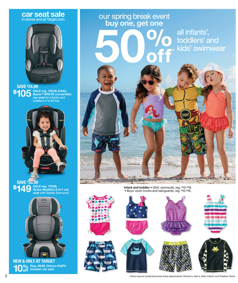 Target Weekly Ad Swimwear Sale March 2015 page 2