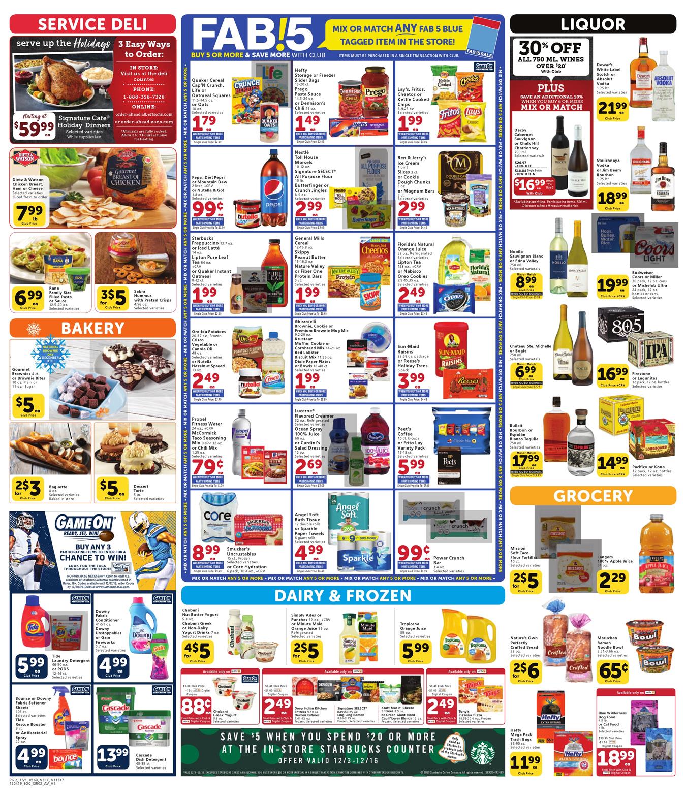 Vons Weekly Ad Dec 4 - 10, 2019 | WeeklyAds2
