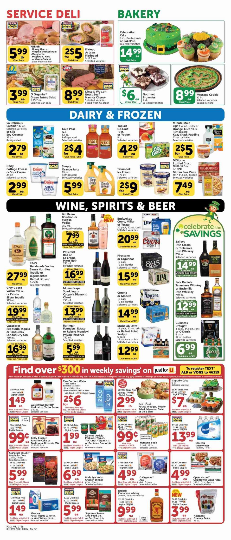 Vons Ad Mar 13 - 19, 2019 | WeeklyAds2