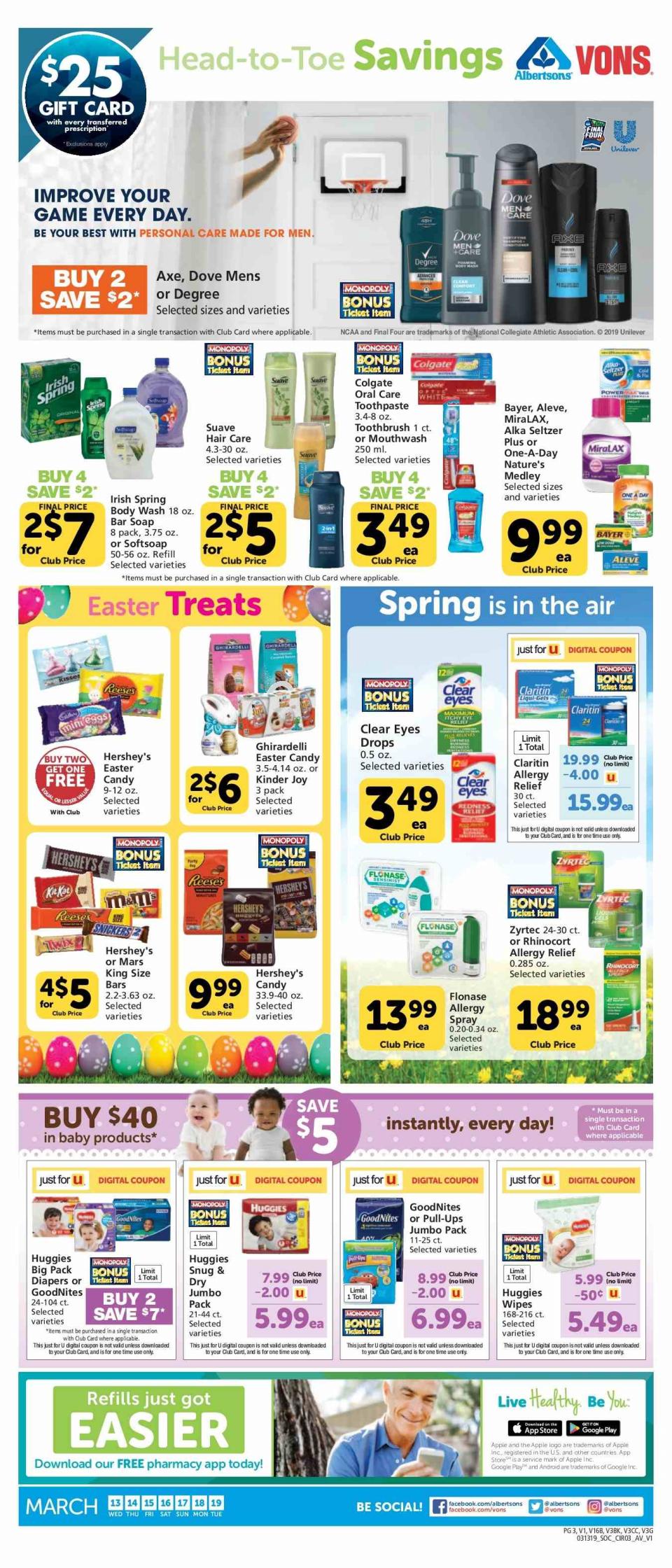 Vons Ad Mar 13 - 19, 2019 | WeeklyAds2