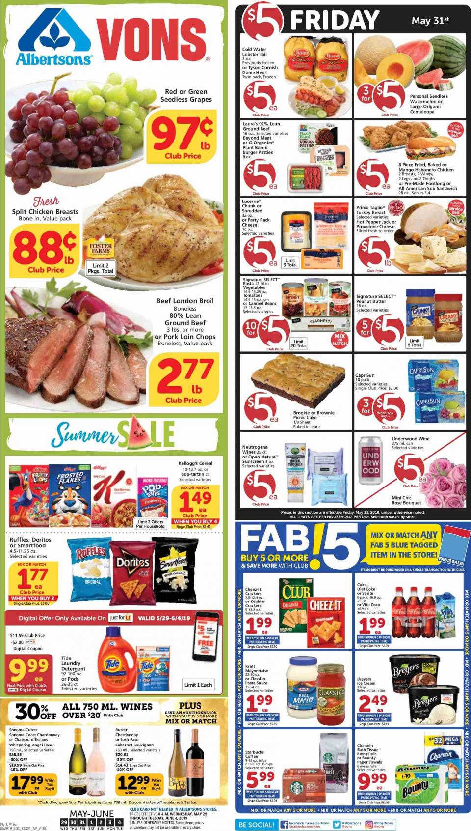 Vons Ad May 29 - Jun 4, 2019 | WeeklyAds2
