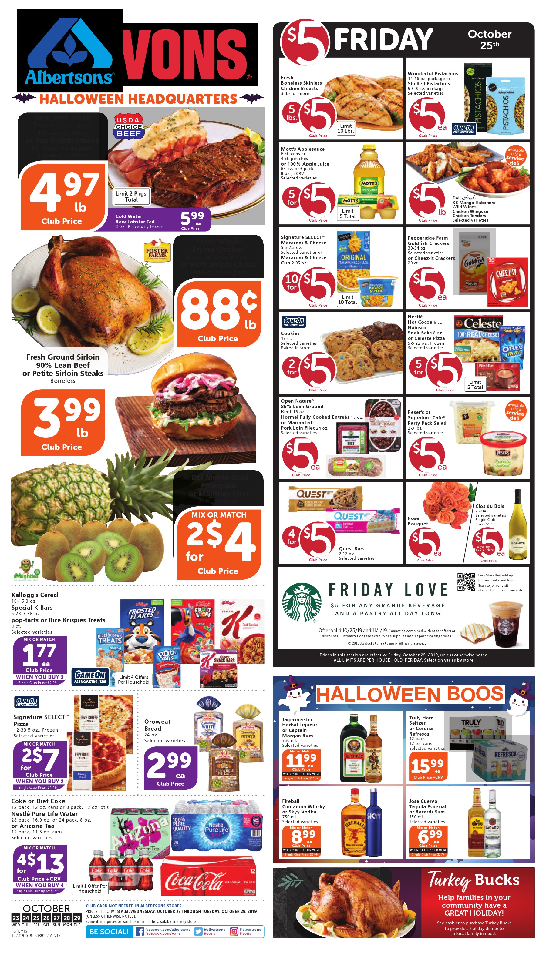 Vons Weekly Ad Oct 23 - 29, 2019 | WeeklyAds2