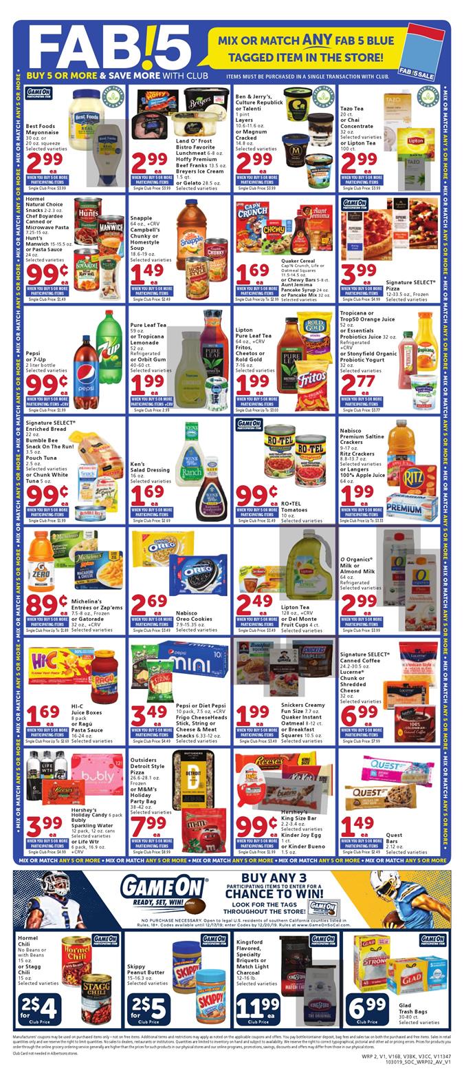 Vons Ad Oct 30 - Nov 5, 2019 | WeeklyAds2