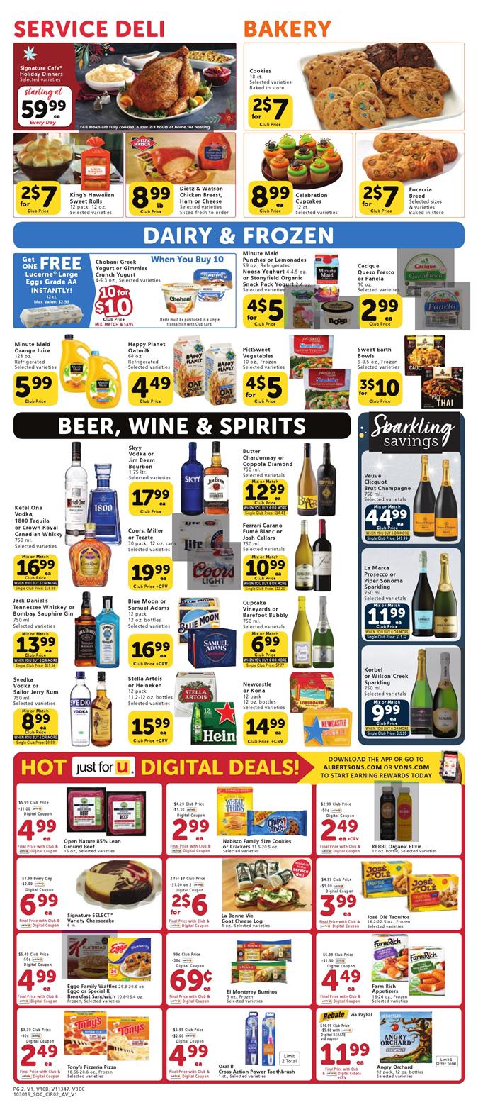 Vons Ad Oct 30 - Nov 5, 2019 | WeeklyAds2