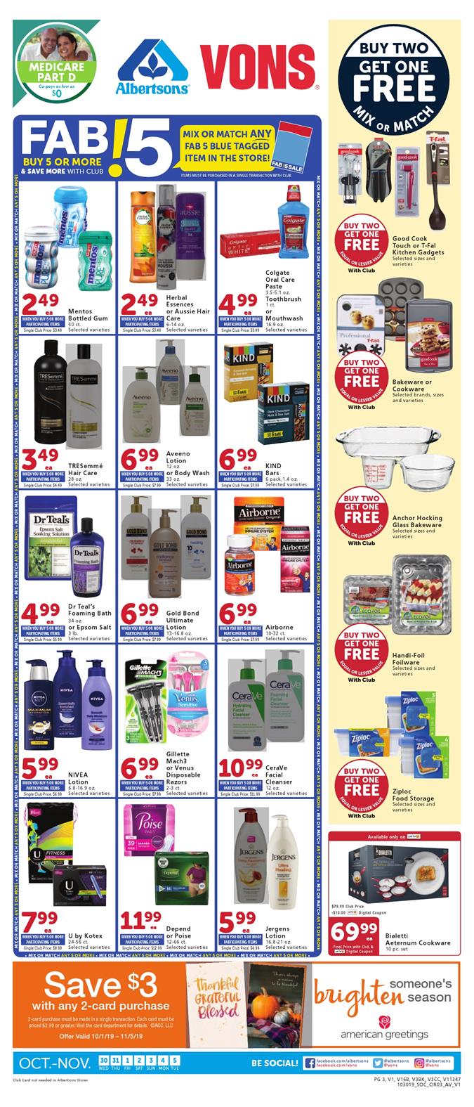 Vons Ad Oct 30 - Nov 5, 2019 | WeeklyAds2