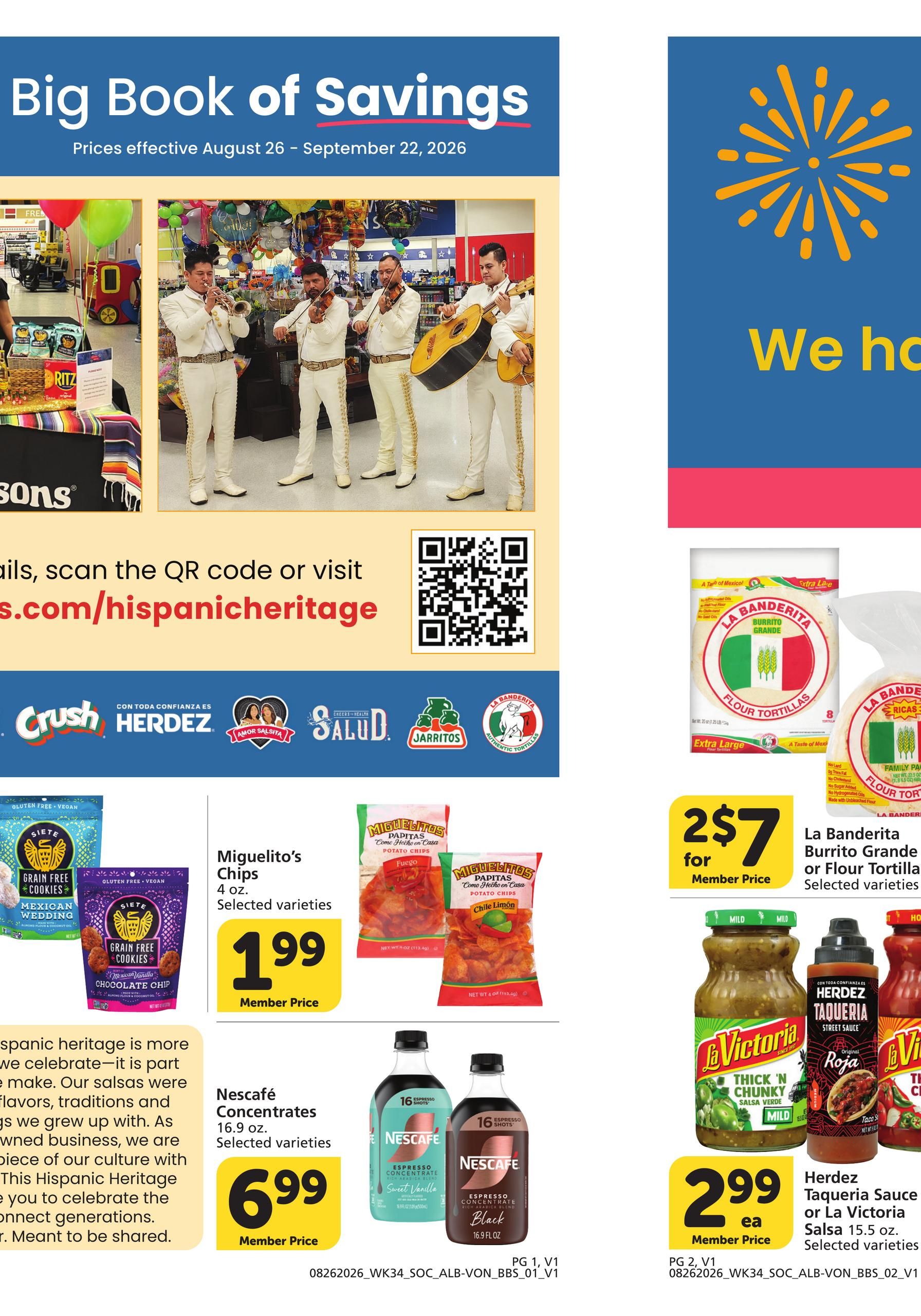 Vons Big Book of Savings August 26 - September 22, 2026 page 2
