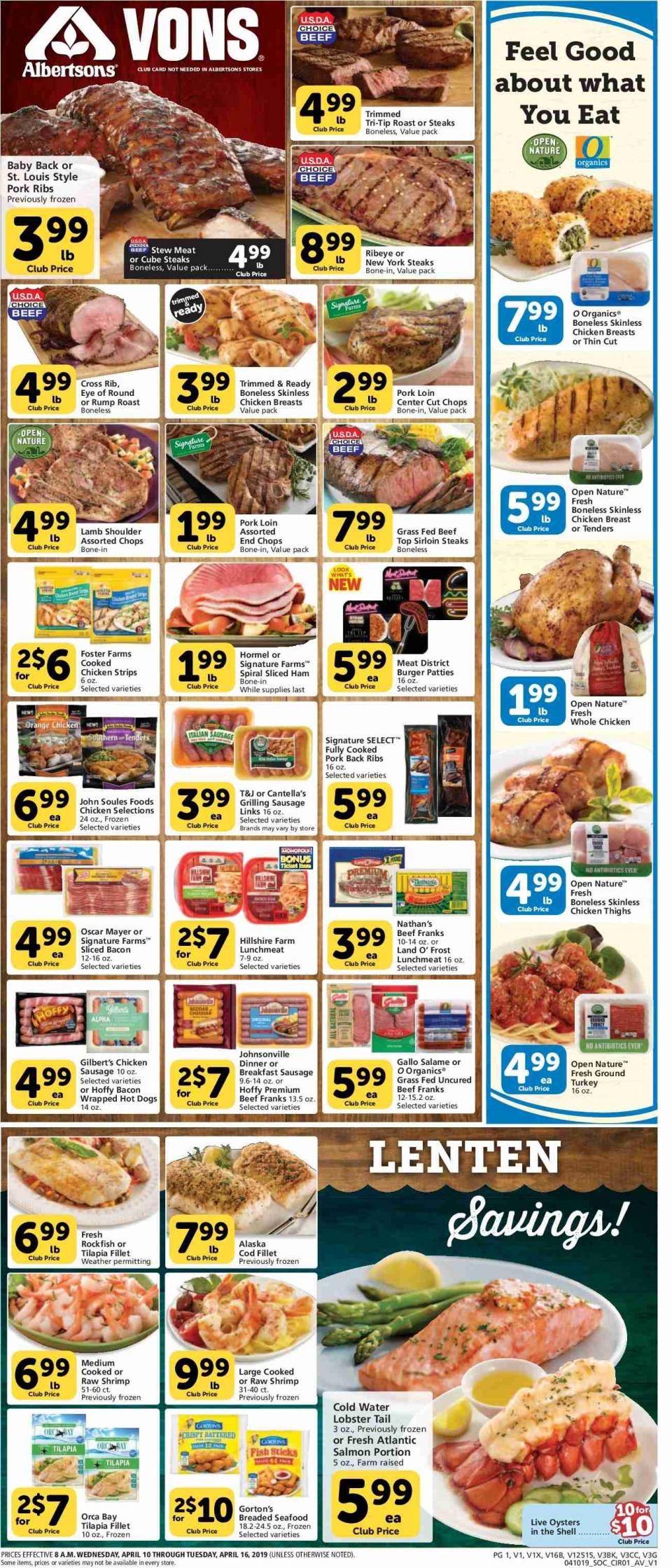 Vons Weekly Ad Apr 10 - 16, 2019 | WeeklyAds2