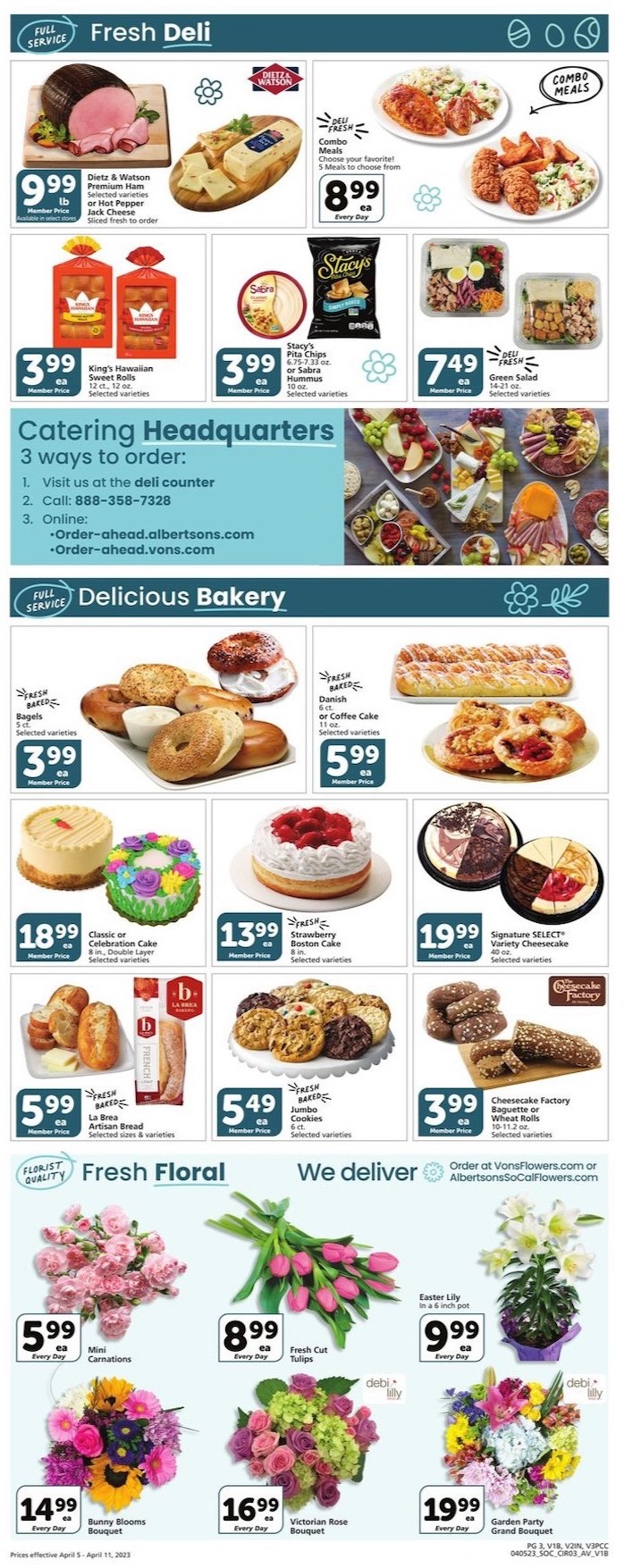 Vons Weekly Ad Easter Apr 5 - 11, 2023 | WeeklyAds2