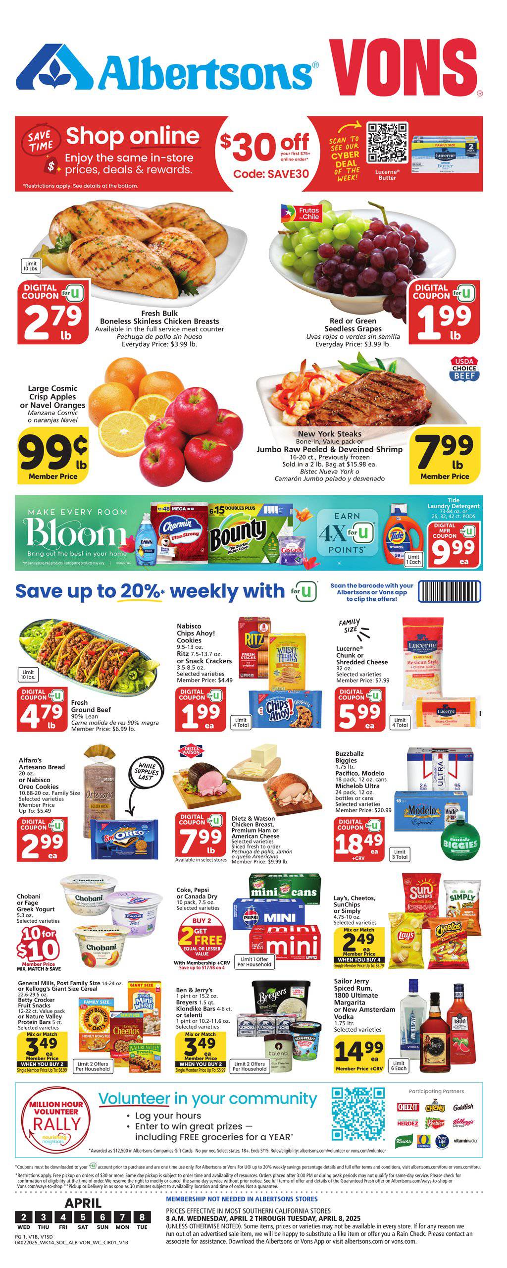 Vons Weekly Ad April 2 - 8, 2025 | WeeklyAds2