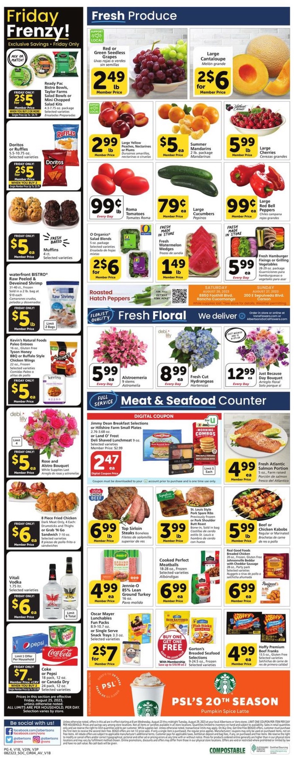 Vons Weekly Ad Aug 23 - 29, 2023 | WeeklyAds2