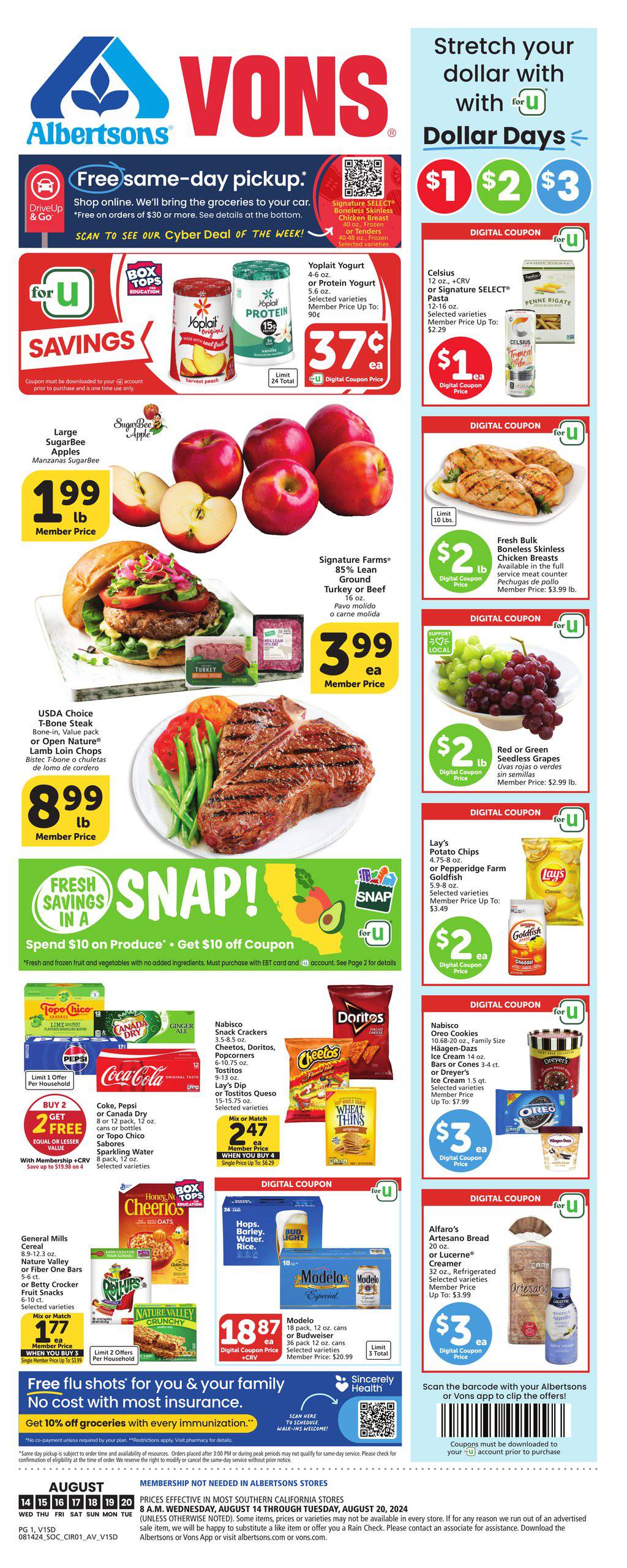Vons Weekly Ad August 14 - 20, 2024 | WeeklyAds2