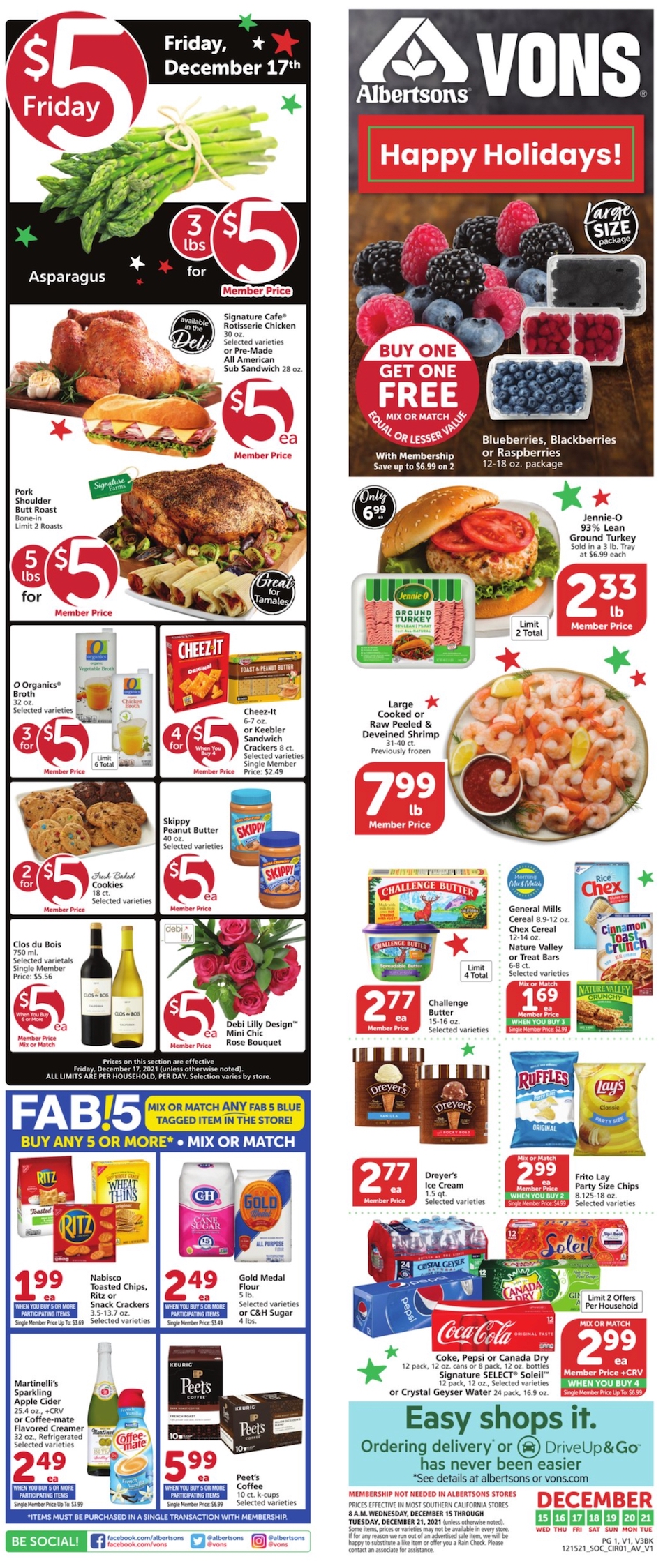 Vons Weekly Ad Dec 15 - 21, 2021 | WeeklyAds2