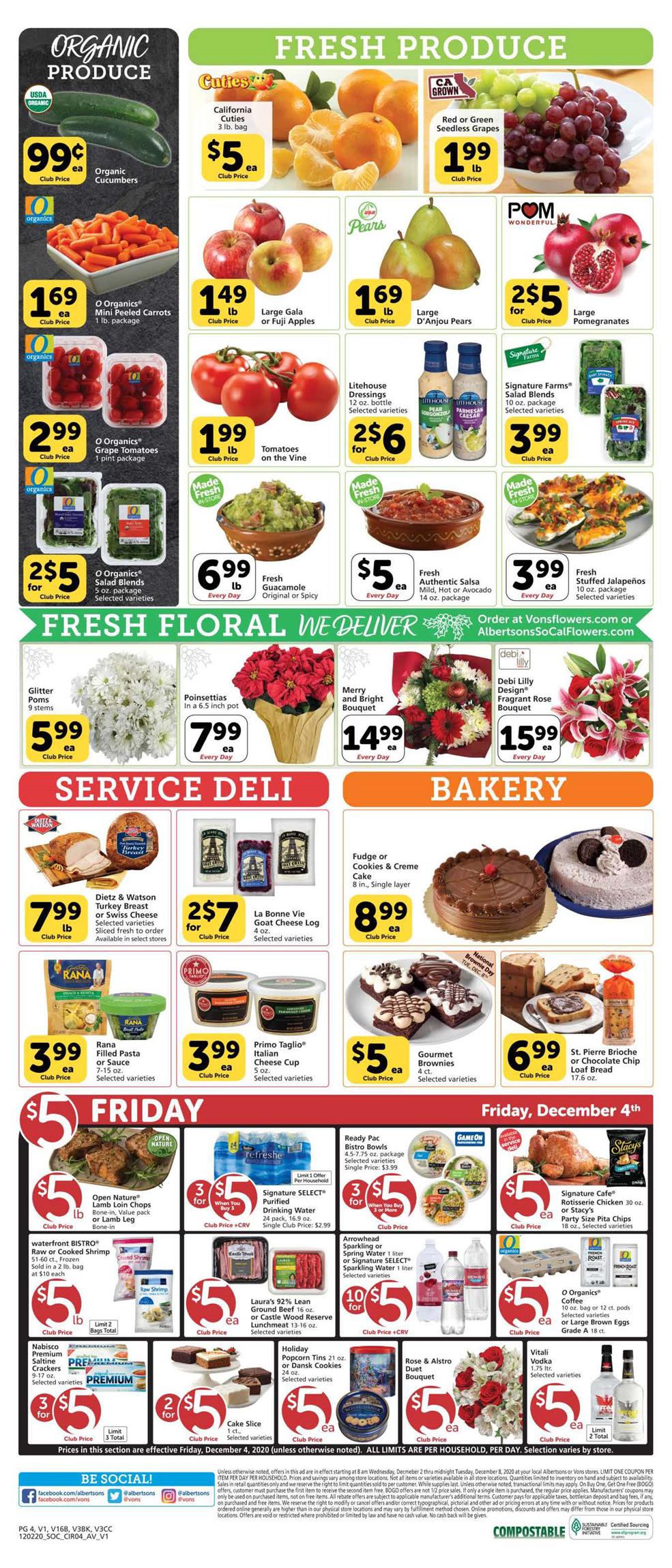 Vons Weekly Ad page 4
