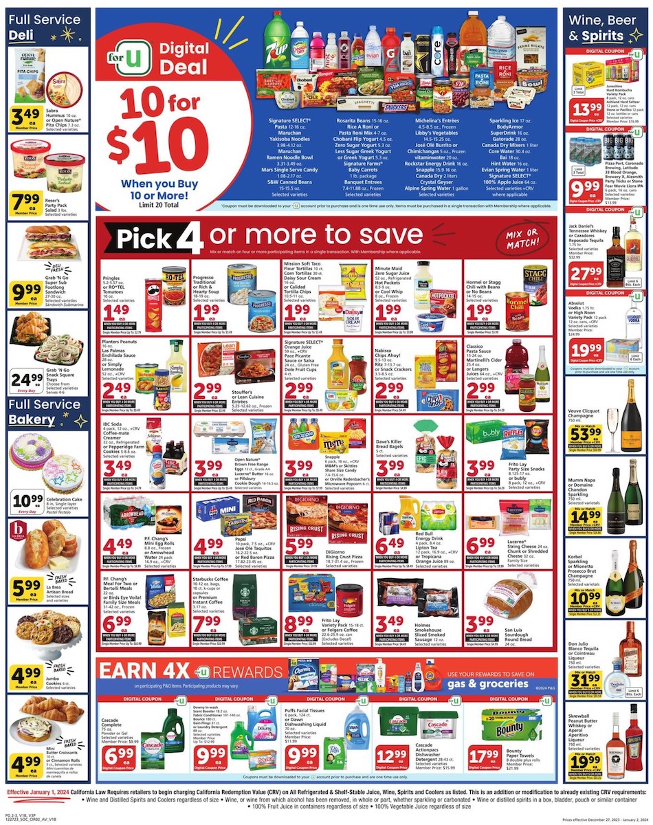 Vons Weekly Ad Dec 27 - Jan 2 | WeeklyAds2