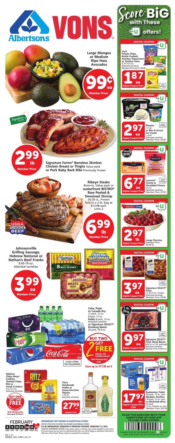 Vons Weekly Ad Sale Feb 8 - 14, 2023 | WeeklyAds2