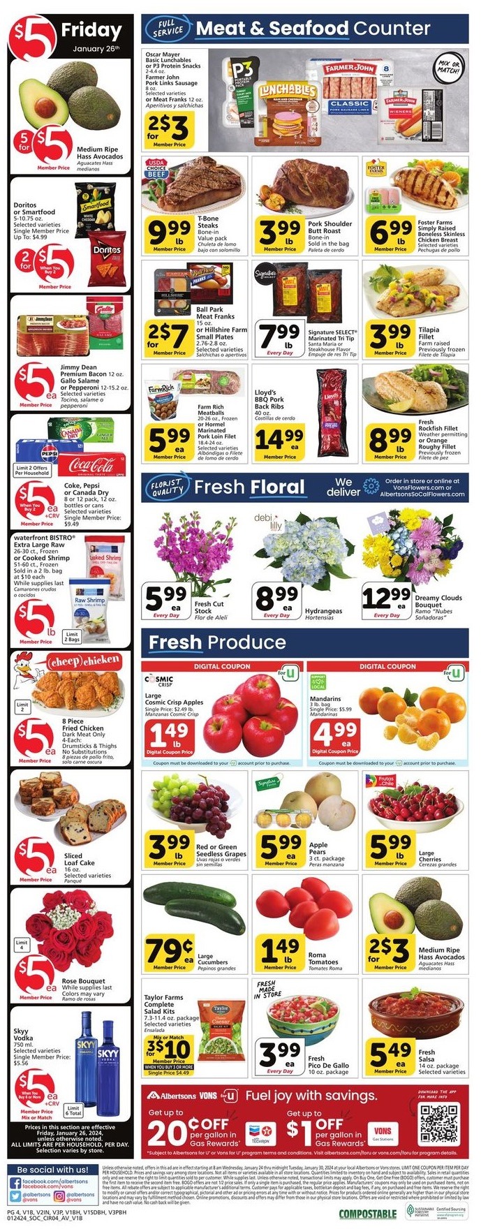 Vons Weekly Ad Jan 24 - 30, 2024 | WeeklyAds2