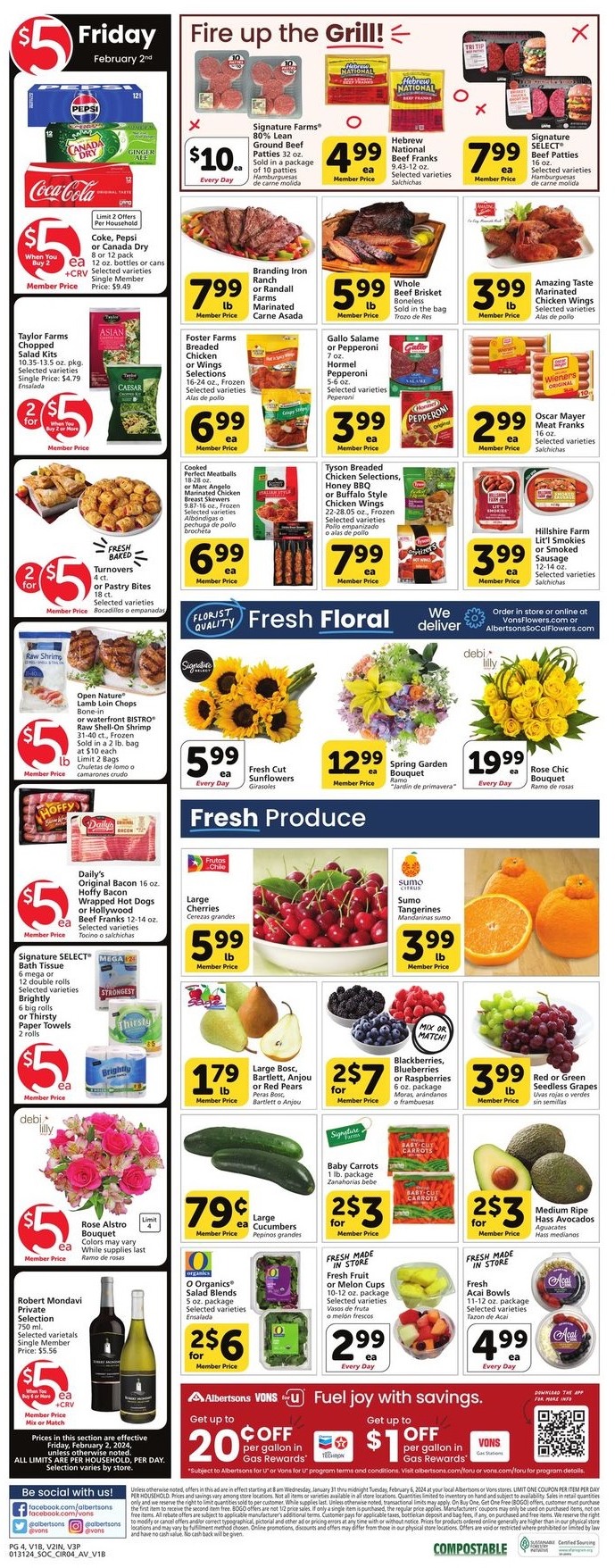 Vons Weekly Ad Jan 31 - Feb 6, 2024 | WeeklyAds2