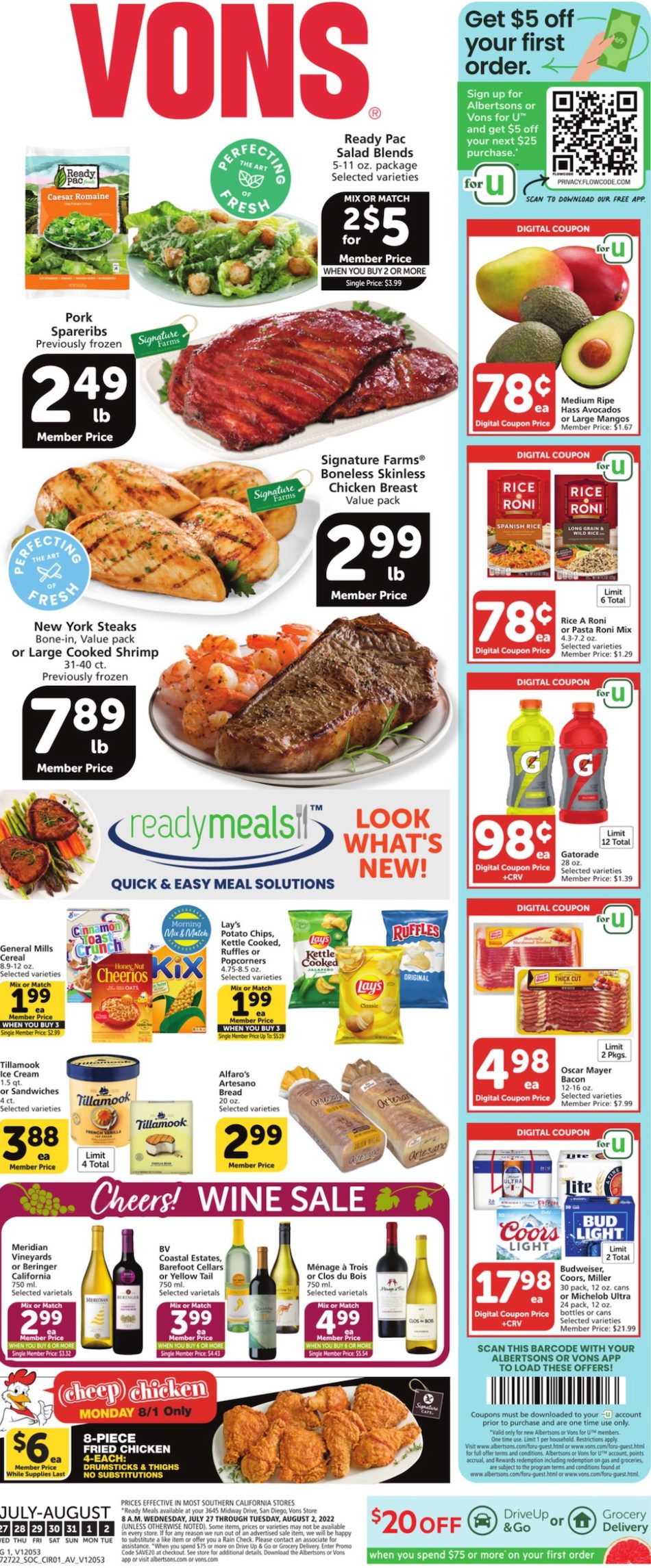 Vons Weekly Ad Jul 27 - Aug 2, 2022 | WeeklyAds2