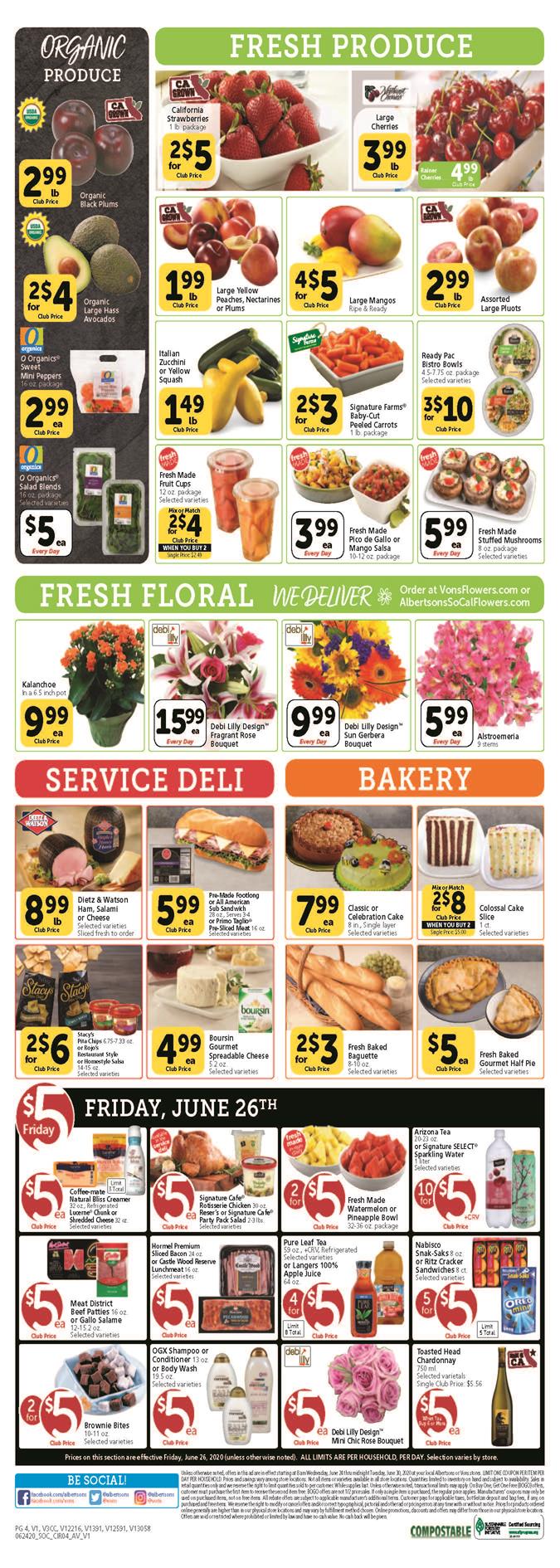 Vons Weekly Ad page 4