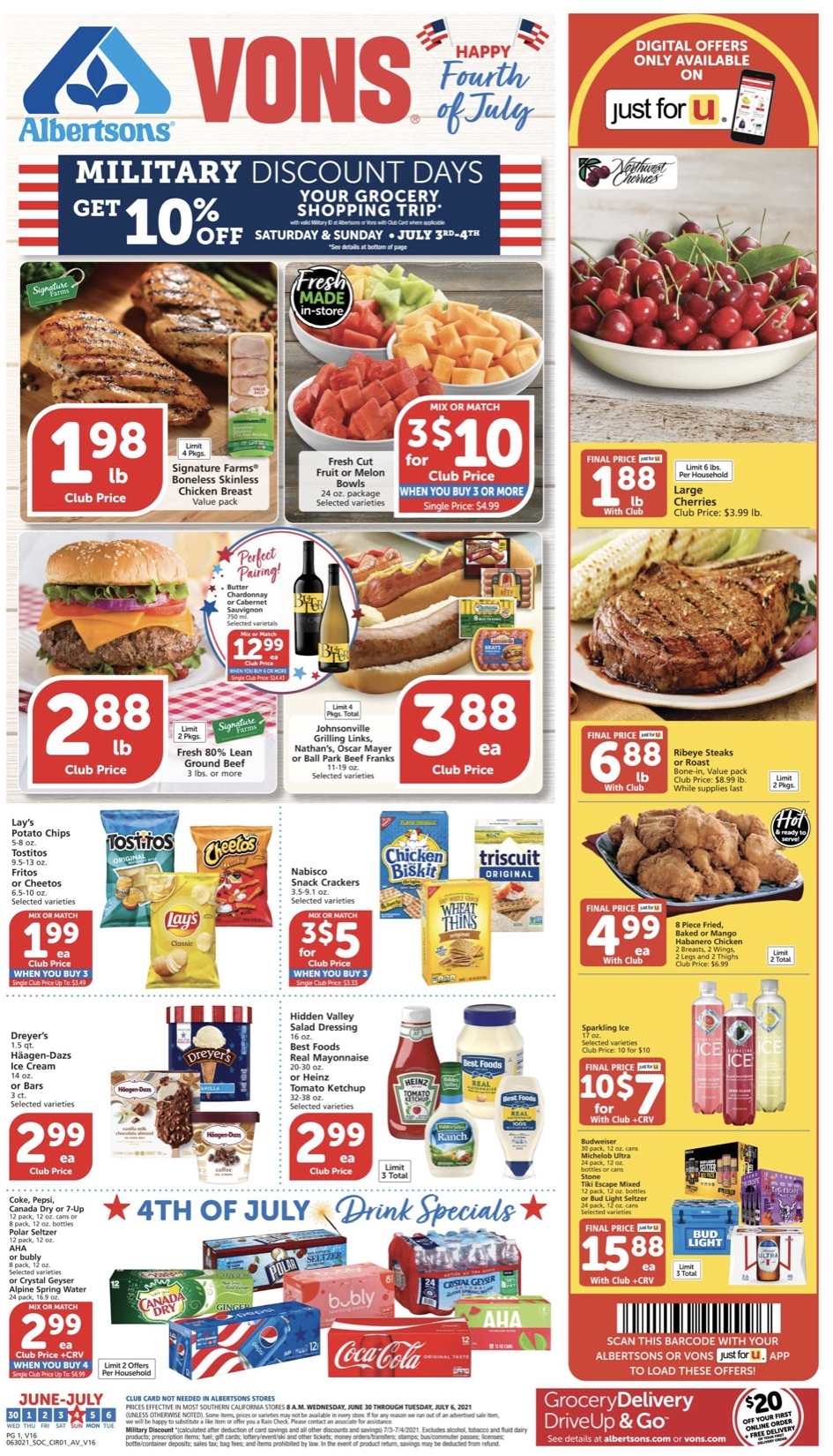 Vons Weekly Ad Jun 30 - Jul 6, 2021 | WeeklyAds2